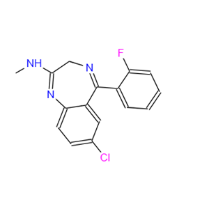 [7-氯-5-(2-氟-苯基)-3H-苯并[E][1，4]二氮杂-2-YL]-甲胺,[7-CHLORO-5-(2-FLUORO-PHENYL)-3H-BENZO[E][1,4]DIAZEPIN-2-YL]-METHYL-AMINE