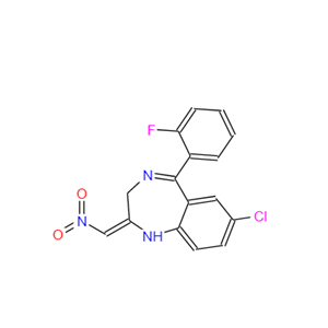 7-氯-1,3-二氢-5-(2-氟苯基)-2-硝基亚甲基-2H-1,4-苯并二氮杂卓