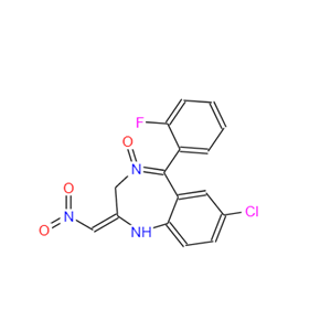 咪达唑仑杂质,7-CHLORO-1,3DIHYDRO-5-FLUOROPHENYL-2-NITRO-METHYLENE-2H-1,4-BENZODIAZEPINE-4-OXIDE