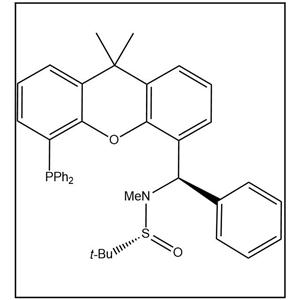 S(R)]-N-[(R)-[5-(二苯基膦)-9,9-二甲基-9H-4-氧杂蒽]苯甲基]-N-甲基-2-叔丁基亚磺酰胺 2757083-09-1