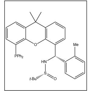 S(R)]-N-[(S)-(2-苯甲基)[5-(二苯基膦)-9,9-二甲基-9H-氧杂蒽]甲基]-2-叔丁基亚磺酰胺