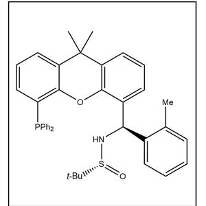 S(R)]-N-[(R)-(2-苯甲基)[5-(二苯基膦)-9,9-二甲基-9H-氧杂蒽]甲基]-2-叔丁基亚磺酰胺