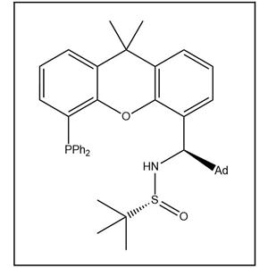 S(R)]-N-[(1R)-(金剛烷基)[5-(二苯基膦)-9,9-二甲基-9H-氧雜蒽)甲基]-2-叔丁基亞磺酰胺,S(R)]-N-((1R)-(Adamantan-1-yl)(5-(diphenylphosphanyl)-9,9-dimethyl-9H-xanthen-4-yl)methyl)-2-methyl-2-propanesulfinamide