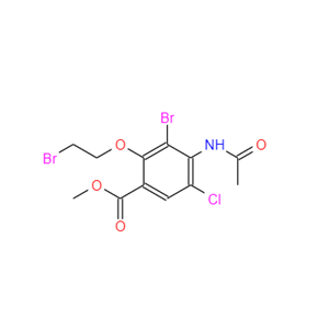 4-(乙酰氨基)-3-溴-2-(2-溴乙氧基)-5-氯苯甲酸甲酯