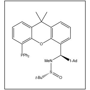 S(R)]-N-[(R)-[2-(1-金刚烷甲基)][5-(二苯基膦)-9,9-二甲基-9H-氧杂蒽]甲基]-N-甲基-2-叔丁基亚磺酰胺,S(R)]-N-[(R)-[2-(1-Adamantylmethyl)][5-(diphenylphosphino)-9,9-dimethyl-9H-xanthen-4-yl]methyl]-N,2-dimethyl-2-propanesulfinamide