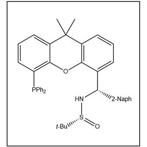 S(R)]-N-[(S)-(2-萘基)[5-(二苯基膦)-9,9-二甲基-9H-氧杂蒽]甲基]-2-叔丁基亚磺酰胺,S(R)]-N-[(S)-(2-Naphthalenyl)[5-(diphenylphosphino)-9,9-dimethyl-9H-xanthen-4-yl]methyl]-2-methyl-2-propanesulfinamide