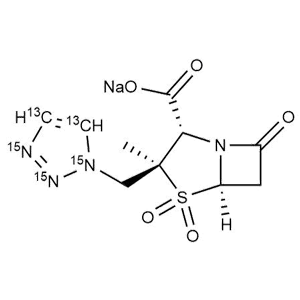 他唑巴坦-[13C2，15N3]钠盐,Tazobactam-[13C2, 15N3] Sodium salt