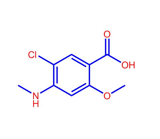 5-氯-2-甲氧基-4-(甲氨基)苯甲酸,5-Chloro-2-methoxy-4-(methylamino)benzoicacid