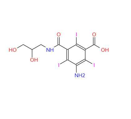 5-氨基-N-(2,3-二羥丙基)-2,4,6-三碘間苯二甲酰胺酸,3-AMino-5-[[(2,3-dihydroxypropyl)aMino]carbonyl]-2,4,6-triiodo-benzoic Acid