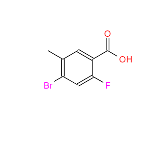 4-溴-2-氟-5-甲基苯甲酸,4-BROMO-2-FLUORO-5-METHYLBENZOIC ACID