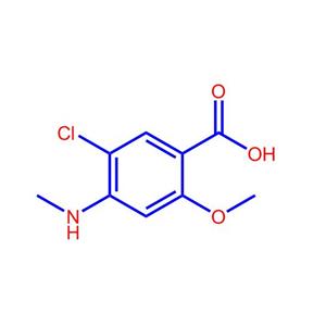 5-氯-2-甲氧基-4-(甲氨基)苯甲酸61694-98-2