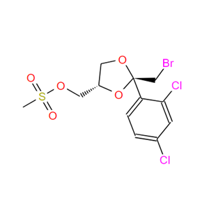 82966-34-5；顺-2-（溴甲基）-2-（2,4-二氯苯基）-4-甲磺酰基甲基-1,3-二氧戊环