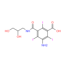 5-氨基-N-(2,3-二羥丙基)-2,4,6-三碘間苯二甲酰胺酸