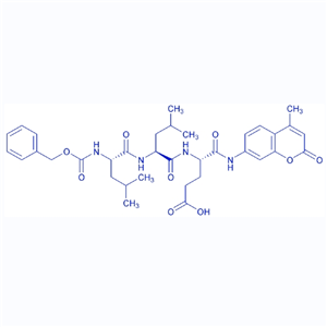 N-[(苯基甲氧基)羰基]-L-亮氨酰-L-亮氨酰-N-(4-甲基-2-氧代-2H-1-苯并吡喃-7-基)-L-ALPHA-谷氨酰胺,Z-Leu-Leu-Glu-AMC