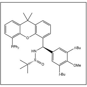 S(R)]-N-[(R)-[3,5-二叔丁基-4-甲氧基苯基][5-(二苯基膦)-9,9-二甲基-9H-氧杂蒽]甲基]-2-叔丁基亚磺酰胺 2565792-43-8