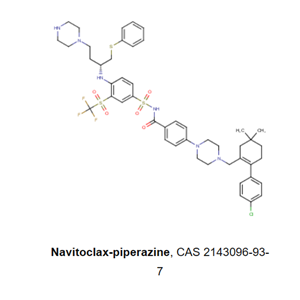 Navitoclax-piperazine 是一种特大型 B 细胞淋巴瘤(BCL-XL)抑制剂