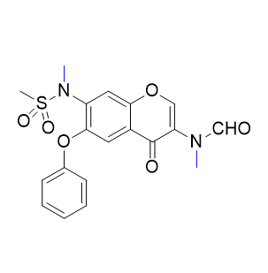 艾拉莫德杂质18,n-methyl-N-(7-(N-methylmethylsulfonamido)-4-oxo-6-phenoxy4H-chromen-3-yl)formamide