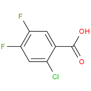 2-氯-4,5-二氟苯甲酸，3,4-二氟-6-氯苯甲酸，2-Chloro-4,5-difluorobenzoic acid，110877-64-0，可提供公斤级，按需分装！