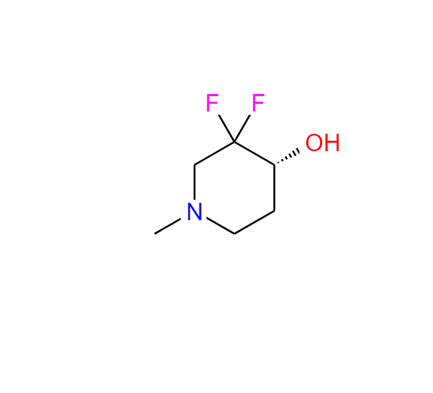 (R)-3,3-二氟-1-甲基哌啶-4-醇,(R)-3,3-difluoro-1-methylpiperidin-4-ol