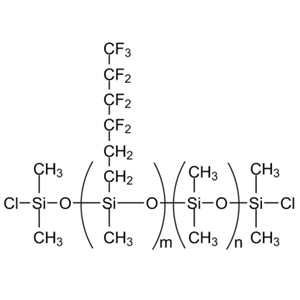 chlorine terminated nonafluorohexylmethylsiloxane – dimethylsiloxane copolymer, 5-15 cst,chlorine terminated nonafluorohexylmethylsiloxane – dimethylsiloxane copolymer, 5-15 cst