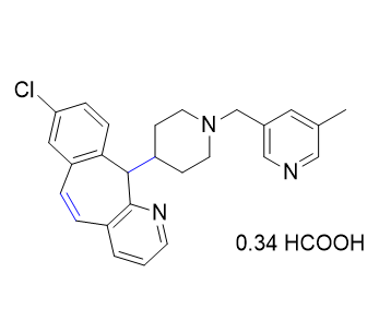 卢帕他定杂质10,8-chloro-11-(1-((5-methylpyridin-3-yl)methyl)piperidin-4-yl)-11Hbenzo[5,6]cyclohepta[1,2-b]pyridine 0.34 formic acid