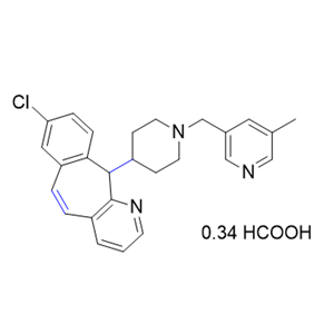 卢帕他定杂质10,8-chloro-11-(1-((5-methylpyridin-3-yl)methyl)piperidin-4-yl)-11Hbenzo[5,6]cyclohepta[1,2-b]pyridine 0.34 formic acid