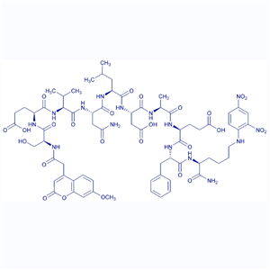 荧光淬灭多肽Mca-SEVNLDAEFK(Dnp)-NH2,Mca-(Asn670,Leu671)-Amyloid β/A4 Protein Precursor770 (667-675)-Lys(Dnp) amide