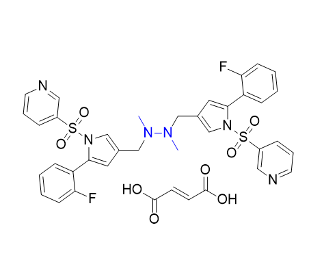 沃诺拉赞杂质61,1,2-bis((5-(2-fluorophenyl)-1-(pyridin-3-ylsulfonyl)-1H-pyrrol-3-yl)methyl)-1,2-dimethylhydrazine fumarate