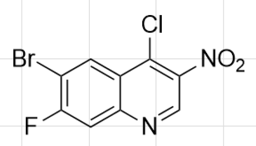 6-溴-4-氯-7-氟-3-硝基喹啉,6-bromo-4-chloro-7-fluoro-3-nitroquinoline