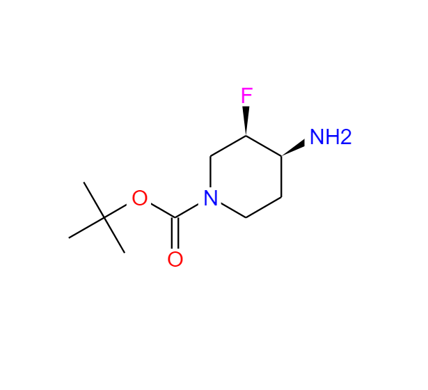 (3R,4S)-N-BOC-3-氟-4-胺基哌啶,tert-butyl (3R,4S)-4-amino-3-fluoropiperidine-1-carboxylate