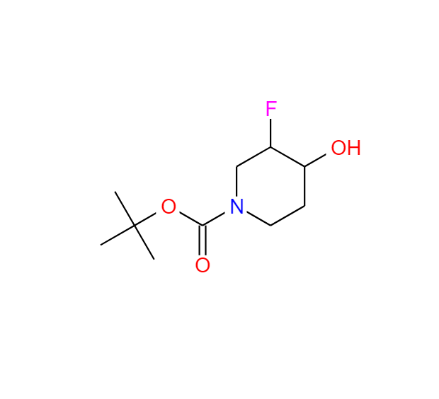 3-氟-4-羟基-1-哌啶羧酸-1,1-二甲基乙酯,1-PIPERIDINECARBOXYLIC ACID, 3-FLUORO-4-HYDROXY-, 1,1-DIMETHYLETHYL ESTER
