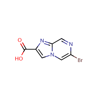 6-溴吡嗪2-羧酸,6-bromoimidazo[1,2-a]pyrazine-2-carboxylic acid