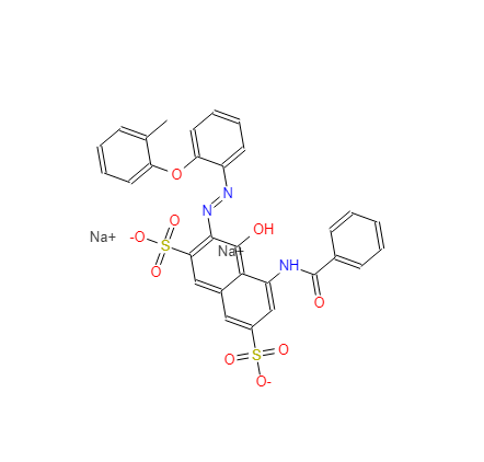 C.I.酸性红131,disodium 5-(benzoylamino)-4-hydroxy-3-[[2-(2-methylphenoxy)phenyl]azo]naphthalene-2,7-disulphonate