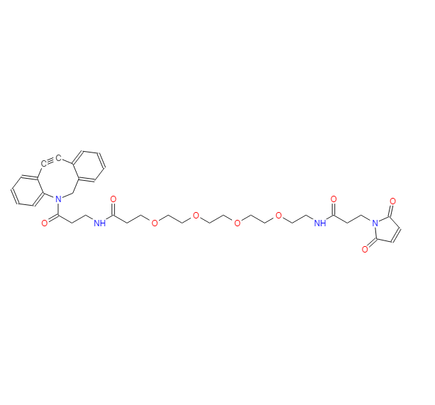 二苯并環(huán)辛炔-四聚乙二醇-馬來(lái)酰亞胺,DBCO-PEG4-maleimide