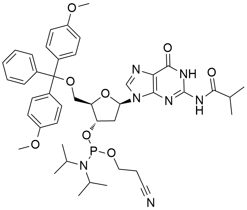 N2-异丁酰基-5'-O-DMT-脱氧鸟苷-3'-氰乙氧基亚磷酰胺,5'-O-DMT-N2-Isobutyryl-2'-Deoxyguanosine-CE Phosphor amidite