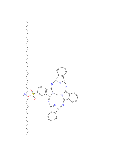 N,N-二甲基-N-十八烷基-1-十八烷铵-(SP-4-2)-[29H,31H-酞菁-2-磺酸基-N29,N30,N31,N32]铜酸盐,N,N-Dimethyl-N-octadecyl-1-octadecanaminium-(Sp-4-2)-[29H,31H-phthalocyanine-2- sulfonato-N29,N30,N31,N32]cuprate