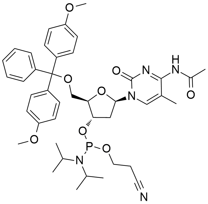 N4-乙酰基-5-甲基-5'-O-DMT-脱氧胞苷亚磷酰胺单体,5'-O-DMT-Acetyl-2'-Deoxy-5-methycytidine-CE Phosphor amidite