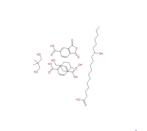對苯二酸與1,4-環(huán)己烷二甲醇、1,3-二氫-1,3-二氧-5-異苯并呋喃羧酸、2,2-二甲基-1,3-并二醇和12-羥基十八烷酸的聚合物,1,4-Benzenedicarboxylic acid, polymer with 1,4-cyclohexanedimethanol, 1,3-dihydro-1,3-dioxo-5-isobenzofurancarboxylic acid, 2,2-dimethyl-1,3-propanediol and 12-hydroxyoctadecanoic acid