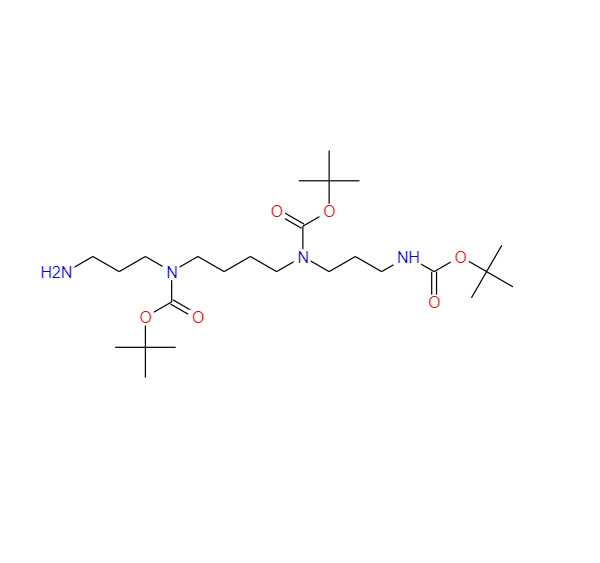 N,N”,N '' - 三(叔丁氧基羰基)精胺,N2,N3,N4-TRIS-(TERT-BUTYLOXYCARBONYL)-1,5,10,14-TETRA-AZA-QUATRODECANE