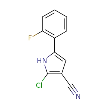 2-氯-5-(2-氟苯基)-1H-吡咯-3-甲腈,2-Chloro-5-(2-fluorophenyl)-1H-pyrrole-3-carbonitrile