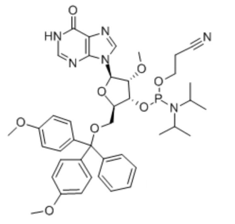 5'-O-[二(4-甲氧基苯基)苯基甲基]-2'-O-甲基肌苷 3'-[2-氰基乙基二异丙基氨基膦酸酯,2'-O-METHYL-I CEP