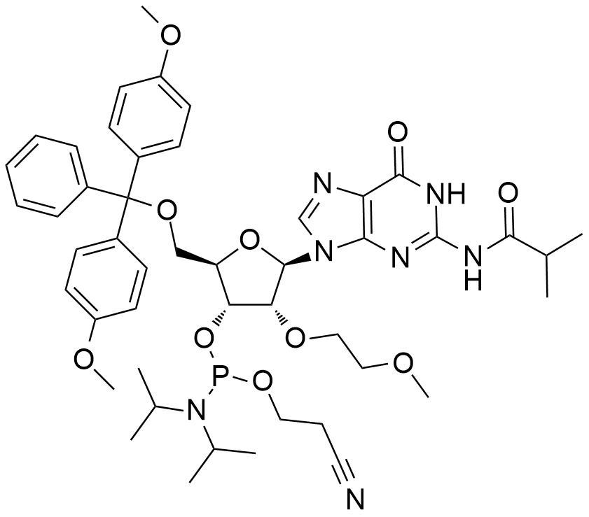 2'-O-MOE-G(iBu) 亚磷酰胺单体,5'-O-DMT-2’-MOE- iBu-G Phosphor amidite