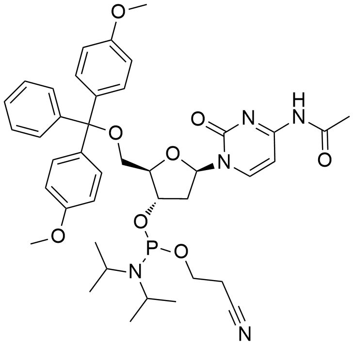 N4-乙酰基5'-O-DMT-脱氧胞苷-3'-氰乙氧基亚磷酰胺,5'-O-DMT-Ac-2'-dC phosphor amidite