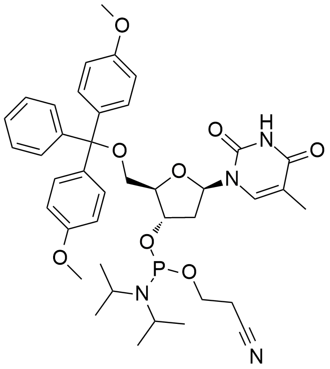 5'-O-DMT-脱氧胸苷-3'-氰乙氧基亚磷酰胺,5'-O-DMT-dT Phosphor amidite