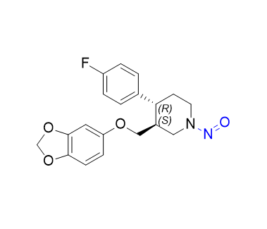 帕羅西汀雜質(zhì)48,(3S,4R)-3-((benzo[d][1,3]dioxol-5-yloxy)methyl)-4-(4-fluorophenyl)-1-nitrosopiperidine