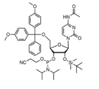 N4-乙酰基-5'-O-DMT-2'-O-TBDMS-胞苷-3'-氰乙氧基亞磷酰胺,DMT-2'-O-TBDMS-C(Ac)-CE-Phosphoramidite