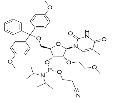 5-Me-2'-O-MOE-U 亞磷酰胺單體,5'-O-DMT-2’-MOE-5-Methyluridine Phosphor amidite