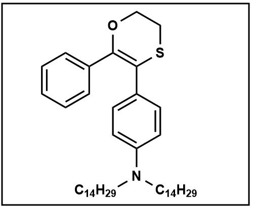 4-(2-苯基-5,6-二氢-1,4-氧硫杂环己二烯-3-基)-N,N-双十四烷基苯胺,4-(2-phenyl-5,6-dihydro-1,4-oxathiin-3-yl)-N,N-ditetradecylaniline