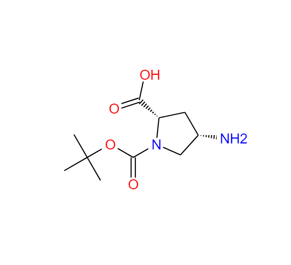 (2S,4S)-4 -氨基- 1 -(叔丁氧羰基)吡咯烷二羧酸,(S)-(+)-N-BOC-4-AMINO-L-PROLINE, 97