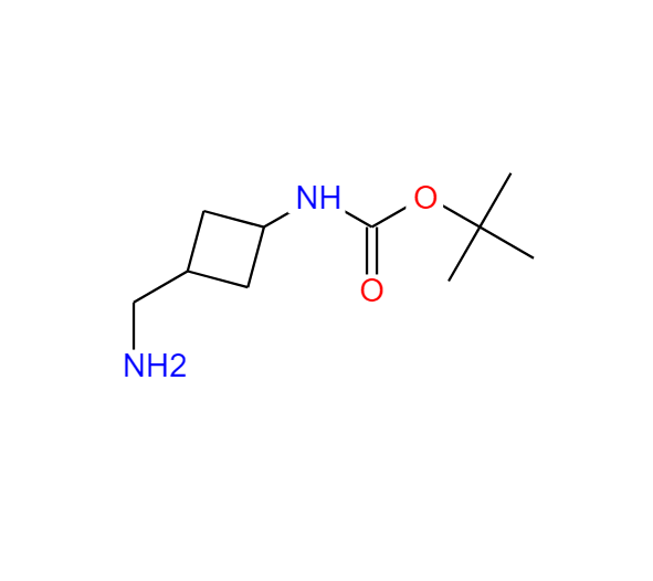 1-BOC-氨基-3-氨甲基环丁烷,tert-butyl (3-(aminomethyl)cyclobutyl)carbamate